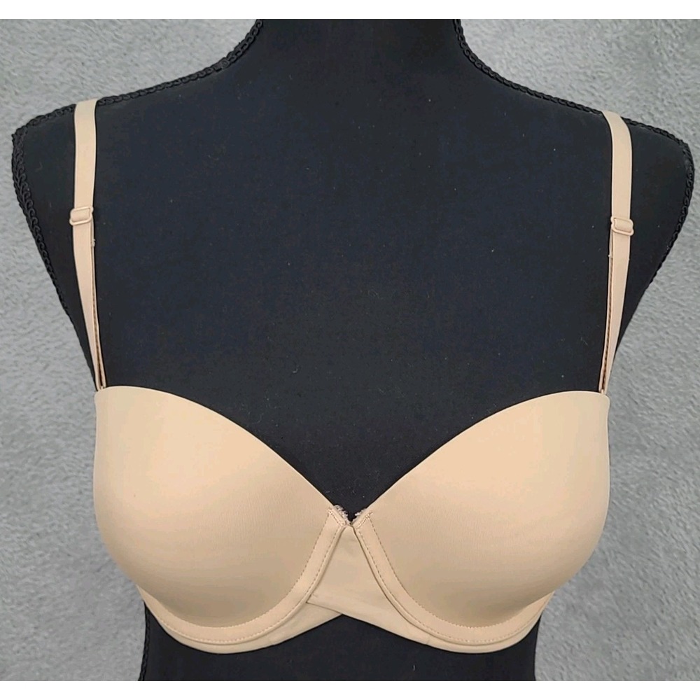 Maidenform Ultimate Stay Put Strapless Underwire Bra #SE6990/SN6990 Beige 36B